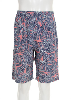 이너 5부팬츠 - 풍기인견 여름 실내용 반바지 (큰꽃오렌지 / 남여공용)