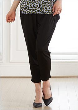 콤비 배기팬츠 (블랙)