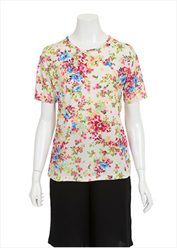 여성용 반팔티셔츠(아이보리)