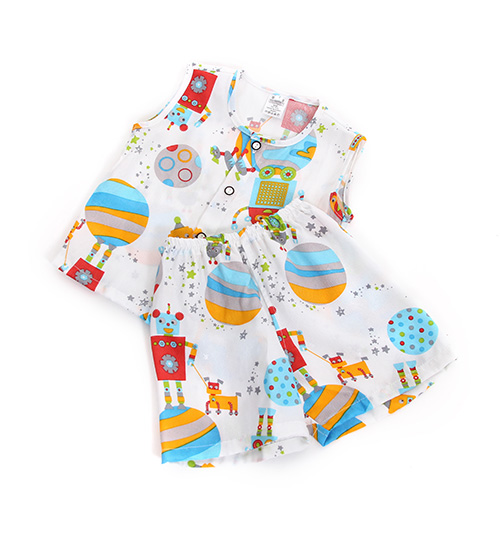 로봇나라 민소매 상하세트