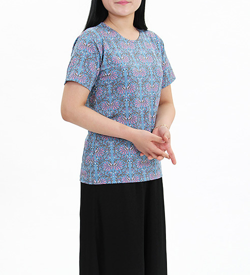 여성용 반팔티셔츠_19 (블루)