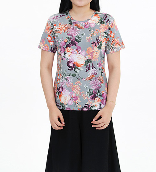 여성용 반팔티셔츠_19 (그레이)