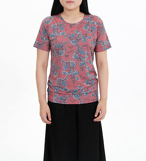 여성용 반팔티셔츠_19 (오렌지)