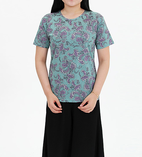 여성용 반팔티셔츠_19 (그린)