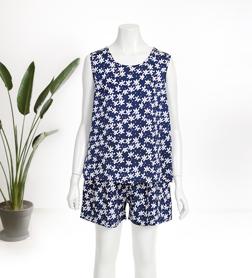 여성용 나시세트 (네이비)