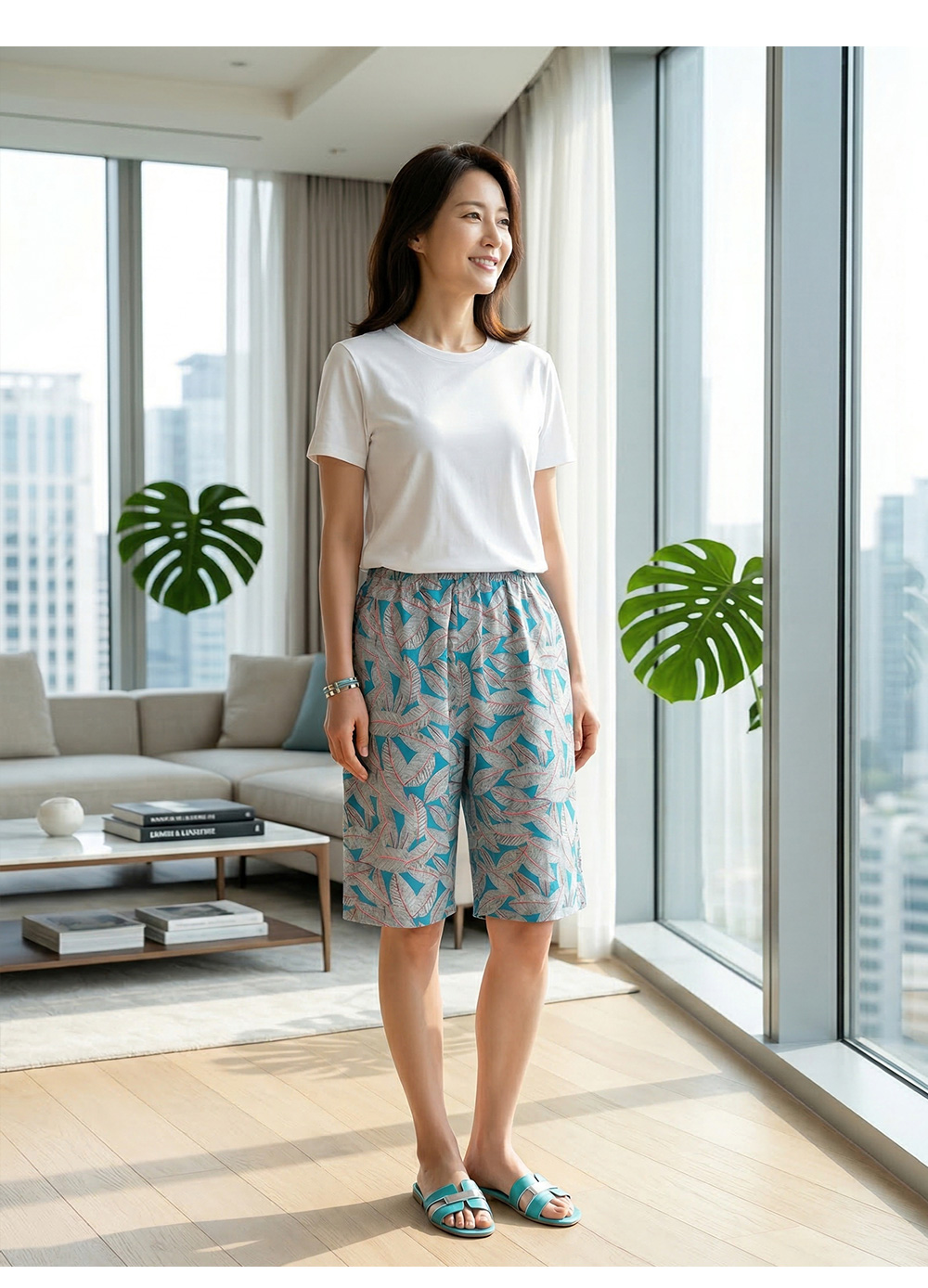 풍기인견 5부팬츠