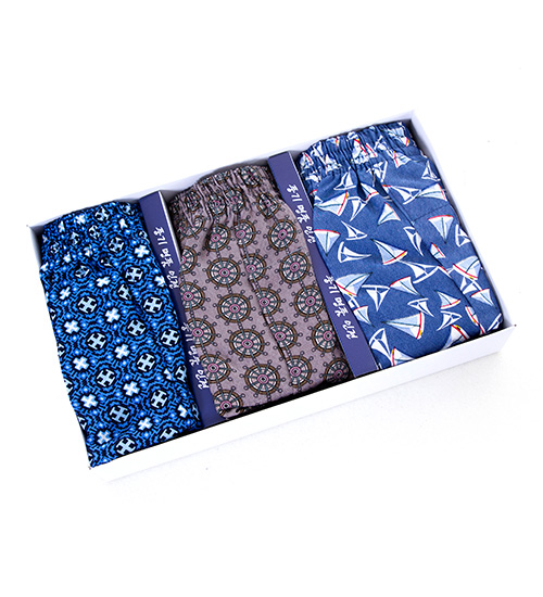 시원 사각 인견 트렁크 3매 세트(009)