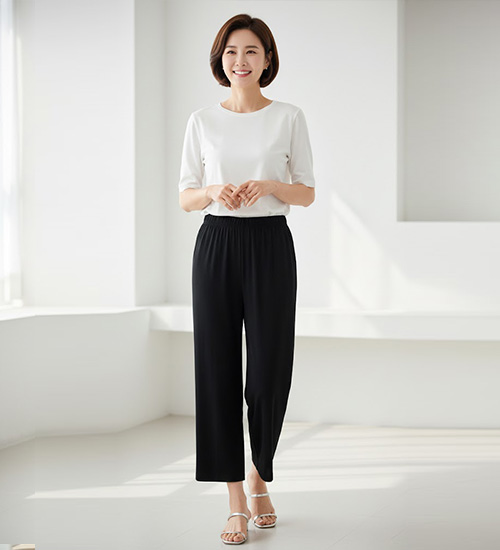후렌치 편한 인견 통바지(2Color)
