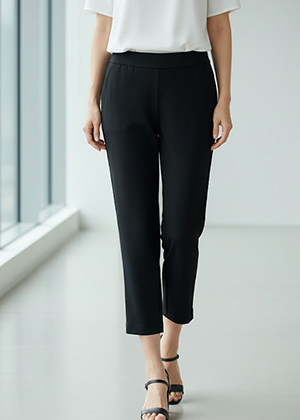 다잉 허리밴딩 인견 바지(블랙)