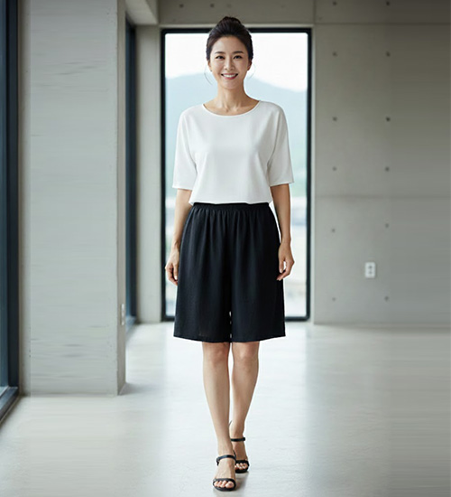 소프트 편한 인견 5부 반바지 (3Color)