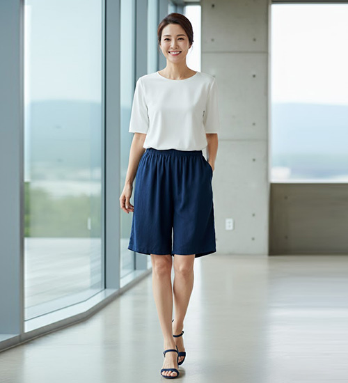소프트 편한 인견 5부 반바지 (3Color)