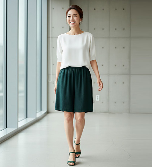 소프트 편한 인견 5부 반바지 (3Color)