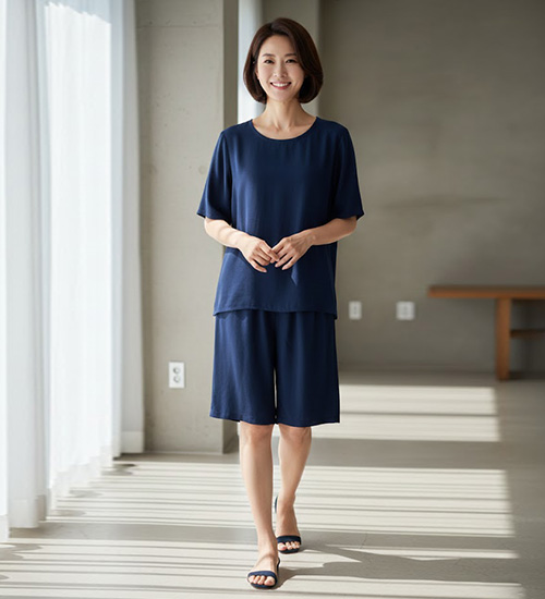 소프트 인견 반팔 상하세트 (3Color)