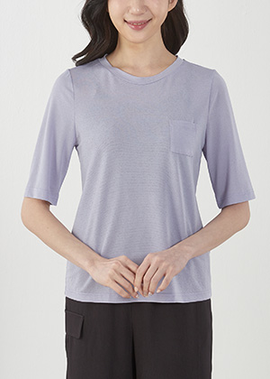 베이직TS 다이마루 인견 티셔츠(라벤더)