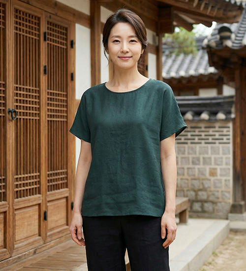 소프트 가오리소매 인견 블라우스(3Color)