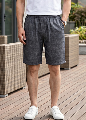 이너5부 남성용 인견반바지26 (블랙체크)