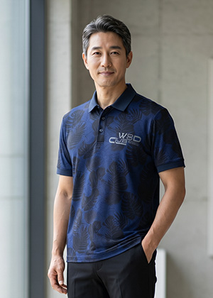 W리버플 풍기인견 남자 카라 티셔츠(네이비)