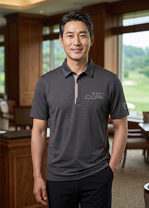 알파인 풍기인견 남자 카라 티셔츠(그레이)