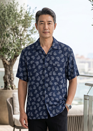 인견셔츠 여름 반팔 남방 26 (라일락)