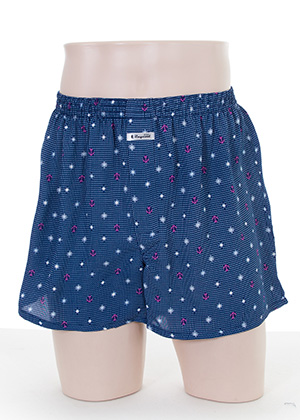 디자인 인견 사각 트렁크(네이비)