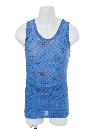 제우스 런닝 남성 여름 민소매 인견 속옷 (블루)