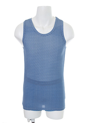 옴므 런닝 남성 여름 민소매 인견 속옷 (블루)