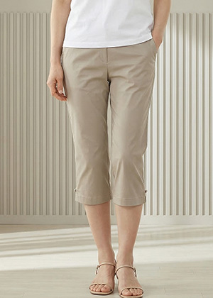 콩지PT - 풍기인견 7부 슬랙스 바지(베이지)