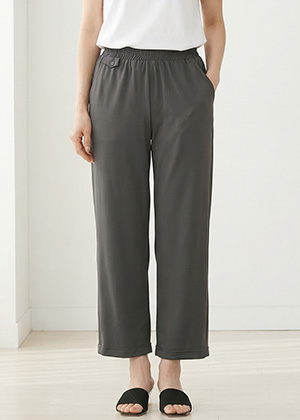 소프트PT - 풍기인견 배기 슬랙스 바지(그레이)