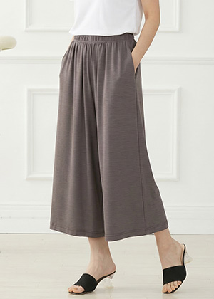 겔랑PT - 풍기인견 와이드 편한 바지(브라운)