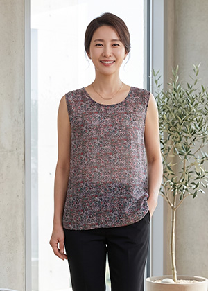 쿨 나시 인견 블라우스(플로라그린)