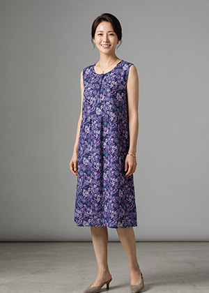 나시 주름 인견 원피스(들꽃)