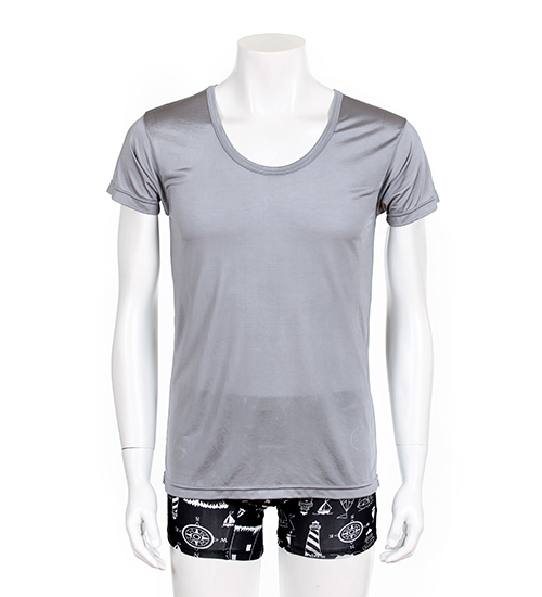 인견반팔런닝 (그레이)