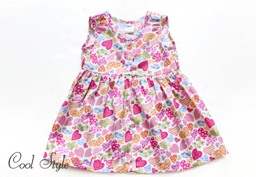 핑크하트 원피스