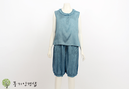 레이스 민소매 상하세트(민트)