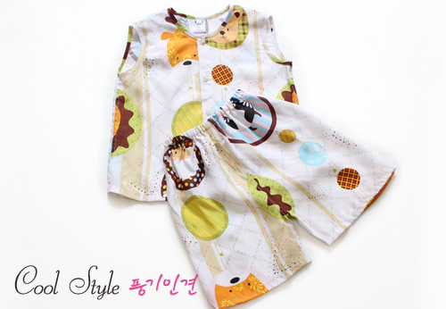 심바 민소매 세트